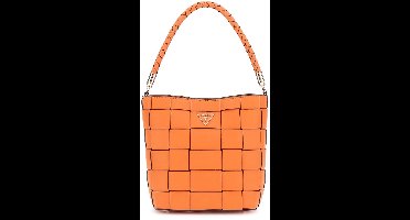 GUESS Schoudertas Maylee Bucket Bag Orange Oranje