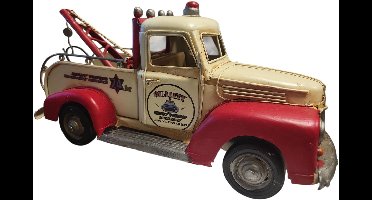 Blikken sleepauto - sleepwagen - Amerikaanse - auto - USA - blik - 28x11x12,5