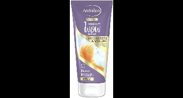 Andrélon - WOW - 1 Minuut Masker - Hydratatie & Volume - 180 ml - 1 stuk