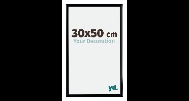 Your Decoration - Fotolijst 30x50 cm - Kunststof - Zwart Mat - Bordeaux