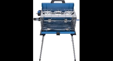 Campingaz 400 SGR, 5200 W, Grill, Gas, Raster, Blauw, Zilver, Rechthoekig
