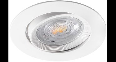 LED Inbouwspot - Kingtron - 7W 630lm 38D - Dimbaar - 865 Helder/Koud Wit 6500K - Rond - Wit