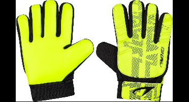 Avento Keepershandschoenen - Junior - Geel/Zwart - Maat L - PU Grip