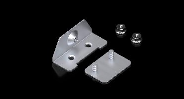 Rittal 8660096 Optionele diafragma-bevestiging voor sokkel VX. Extra hoek voor de bevestiging van de randen met borstel