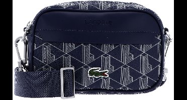 LACOSTE Schoudertas The Blend Seasonal Reporter Bag Mono Marine 166 Laponie Donkerblauw