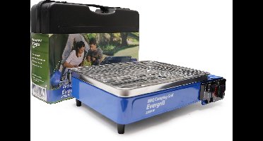 Eurocatch Butaangas Camping Grill Evergrill - Gas Barbecue - Camping Kooktoestel - Tafelgrill - Tafelbarbecue - Noodpakket
