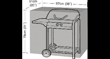 Garland Barbecuehoes (97x51x79cm) groen - Polyetheen - - groen