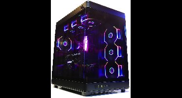 BitBull Ryzen 7 9800X3D Game PC – GeForce RTX 5080 – 360 Waterkoeling – 5.2GHz TURBO – 2TB M.2 GEN4 SSD – 64GB DDR5 RGB RAM – WiFi 6E|Bluetooth 5.3 - Windows 11 Professional - NESO P1 PRO BLACK