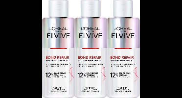 L'Oréal Paris Elvive Bond Repair Pre-Shampoo - Haarverzorging voor Beschadigd Haar - 3x 200ml