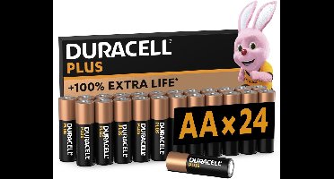 Duracell Plus AA - alkaline batterijen - 1,5V, LR6 - 24 stuks