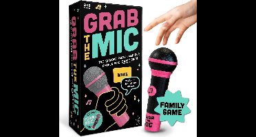 Megableu Grab The Mic - Karaoke Partyspel - Muziekspel voor 2-10 Spelers - Bekend van TikTok - Originele Engelstalige versie