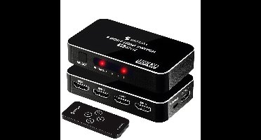 Siltcon® HDMI Switch - 4K 60Hz - 4 ingangen 1 uitgang – hdmi splitter - Dolby / 3D - HDMI switch met afstandsbediening - Automatisch schakelen - Premium kwaliteit