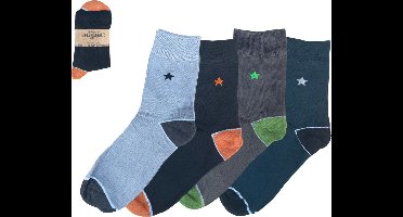 green-goose® Bamboe Herensokken | Maat 43-45 | 4 Paar | Stippen | 85% Bamboe | Zacht, Ademend en Hypoallergeen