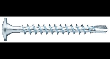 Wurth - ASSYplus 4 WH MDF staal verz. VD achterwand kop RW - ASSY®plus 4 BP MDF achterwandschroef Gehard verzinkt staal voldraad tellerkop - x 500 st - Interne aandrijving RW10