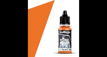 Vallejo Hobbyverf Acrylverf - 70911 Model Color Light Orange - Acryl Verf flesje - 17 ml