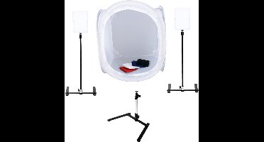 Bresser Opnametent - BR-2820L - Incl. LED Daglicht Set en 20W Lampen – Voor Professionele Productfotografie en Content Creatie