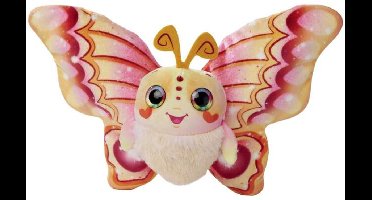 Simba Fluffyfly knuffel - Magische opblaasvlinder met regenboogogen - 30cm spanwijdte