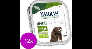 Yarrah Bio Hondenvoer Alucup  Brokjes Vega Met Rozenbottels - Hondenvoer - 12 x 150 g