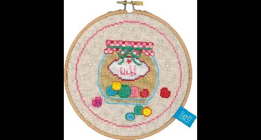 Vervaco - Telpakket kit - Knoopjespot - PN-0150923 - Borduren - Borduurpakket - Borduurpakket volwassenen