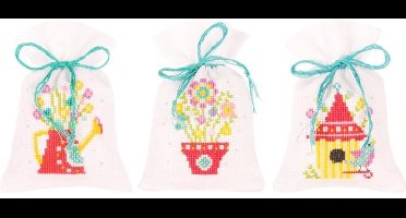Kruidenzakje kit Lente set van 3 - Vervaco - PN-0164179