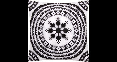 Kruissteekkussen kit Zwart/wit - Vervaco - PN-0155756