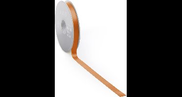 Satijn lint 10 mm oranje op rol van 25 meter