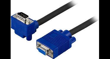 Deltaco RGB-9A 2m VGA (D-Sub) Blauw, Wit VGA kabel