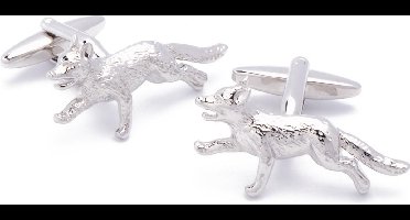 Manchetknopen - Vos Red Fox Zilver