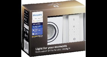 Philips Hue Milliskin recessed Inbouwspot basis - White Ambiance - GU10 - Wit - 6W - Vierkant - incl. Dimmr Switch