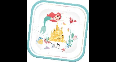 Vegaoo - 4 premium kartonnen rechthoekige Ariël borden