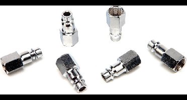 6 x Euro Insteeknippel 1/4″ Inwendig Draad