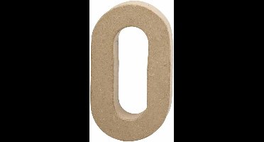 Creative Cijfer 0 Papier-mâché 20,5 Cm