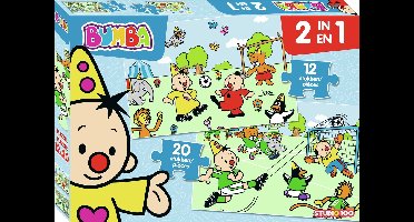 Bumba 2 in 1 puzzel - voetbal - 12 en 20 stukken