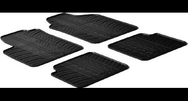 Gledring Rubbermatten passend voor Fiat 500 2007-2012 (T profiel 4-delig)