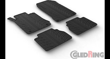 Gledring Rubbermatten passend voor Mercedes E-Klasse W210 1995-2003 (T profiel 4-delig + montageclips)