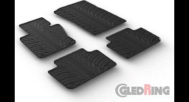 Gledring Rubbermatten passend voor BMW X3 2004-2010 (T profiel 4-delig + montageclips)