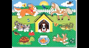 Melissa & Doug - Wooden Peg Puzzle - Pets