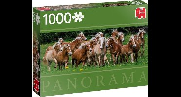 Jumbo Premium Collection Puzzel Haflinger Horses Panorama - Legpuzzel - 1000 stukjes