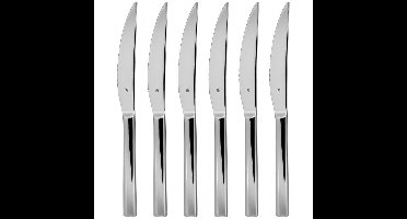 WMF Nuova Steakmessen - 6-delig - RVS - Ergonomisch - Voor Perfect Snijden
