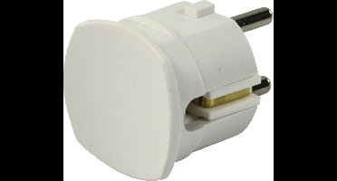 HQ CEE 7/7 geaarde haakse stroomstekker / wit