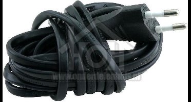 Q-Link Snoer 2x0.75mm2 600W zwart 1,8M Aansluitsnoer met eurostekker 5421001