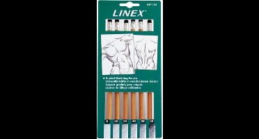 Linex schetspotloden set, blister van 6 stuks
