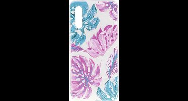 Shop4 - Geschikt voor Xiaomi Mi 9 SE Hoesje - Zachte Back Case Bladeren Gekleurd