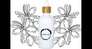 Arganolie - glazen pipet flesje 100ml (navulbaar en plasticvrij verpakt) - vegan - dierproefvrij en zonder chemische toevoegingen - argan huidolie