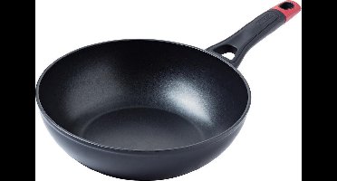 Pyrex Optima Wok Pan - Aluminium - Ø28 cm - Zwart