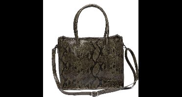 Zebra Natural Bags Shopper - Dames Tas - Olijfgroen