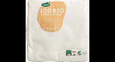 Duni Servetten 30x30 cm Wit 100 stuks