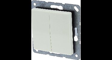 Jung AS500 Wissel/wissel Schakelaar - Inbouw - Crème