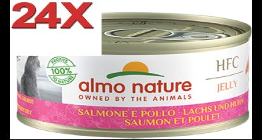 Almo Nature HFC - Kattenvoer - Jelly Zalm & Kip - 24x70gr