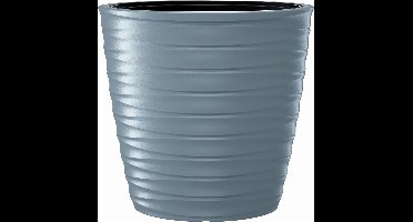 Prosperplast - Freze Bloempot met inzet - UV-bestendig Vorstbestendig Ovaal Kunststof Lichtgrijs